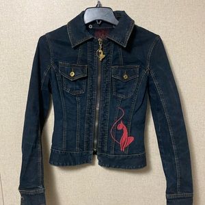 Baby Phat Blue Jean Jacket. Size Medium